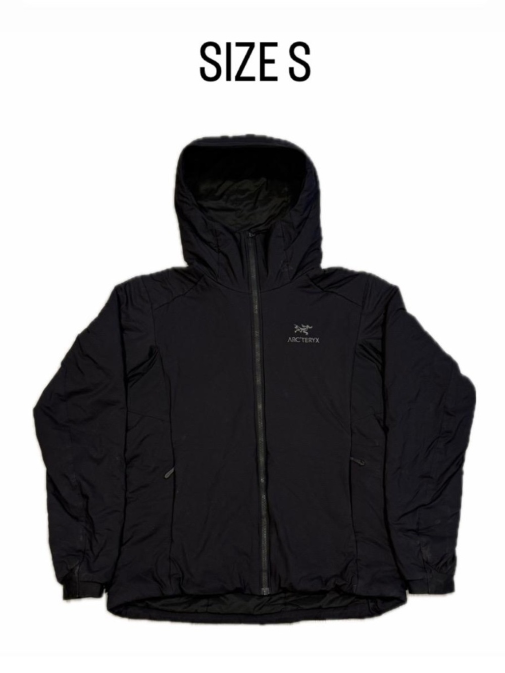 Arc'teryx Atom Lightweight Hoody Women's - Black Insulated Jacket - Size Small.